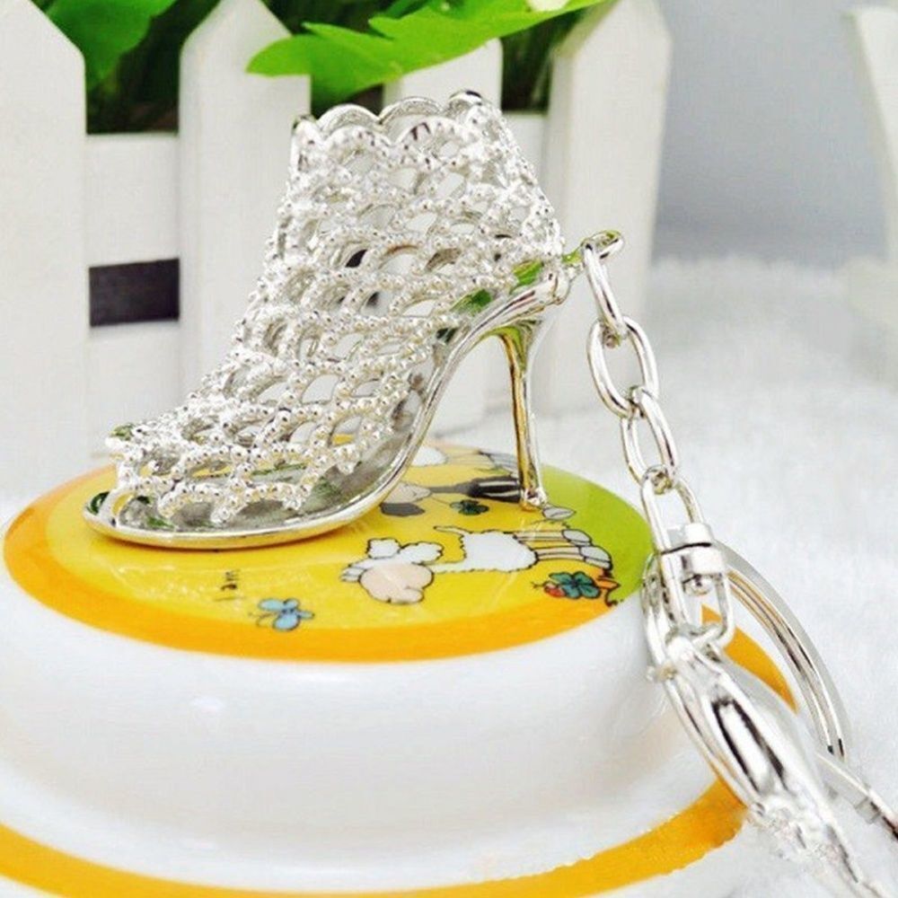Keychain Silverย Mesh High Heel